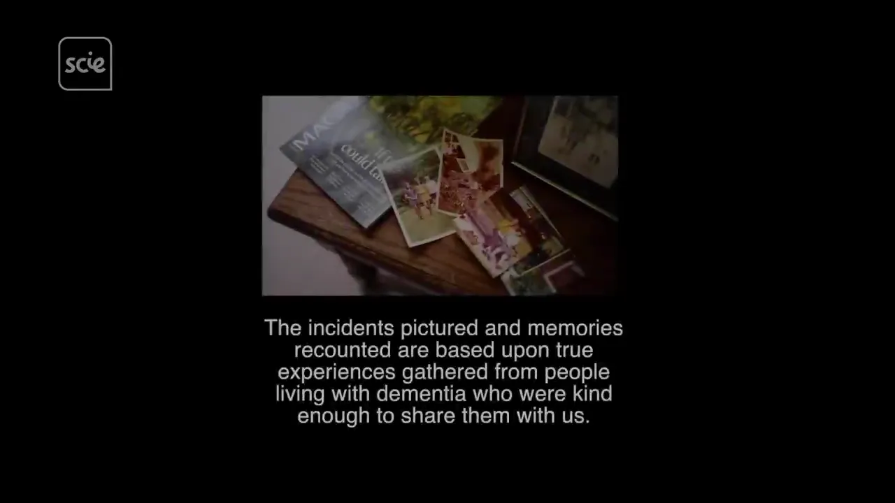 The SCIE logo is in the top left corner, with an image of scattered photographs and a magazine on a wooden surface below it, accompanied by text.