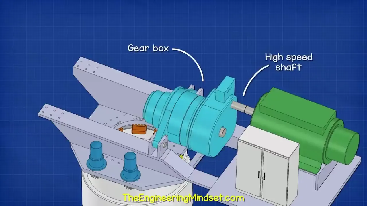 Internal components of the nacelle