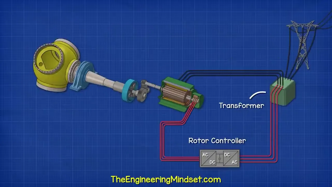 Overall wind turbine electrical system