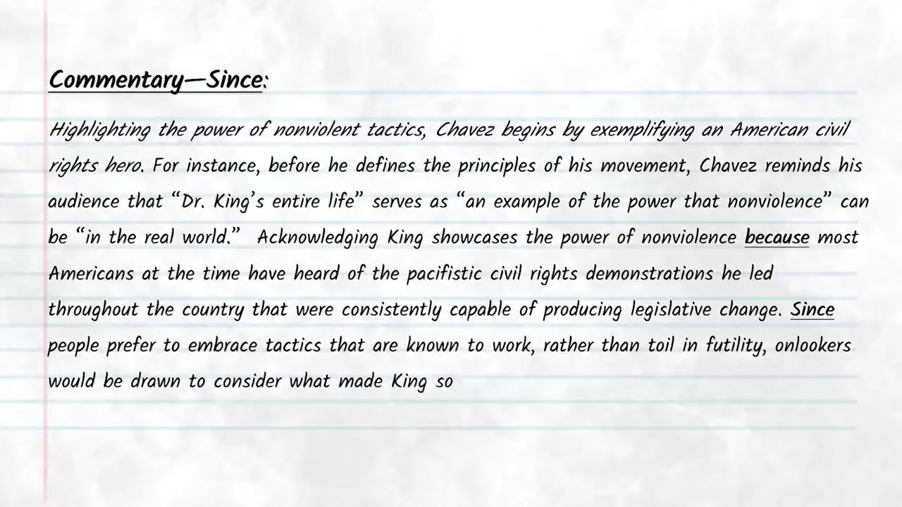 Understanding inferential assumptions in commentary