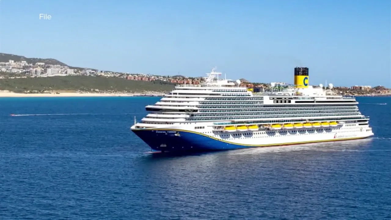 Cruise ship where a passenger tragically fell to her death