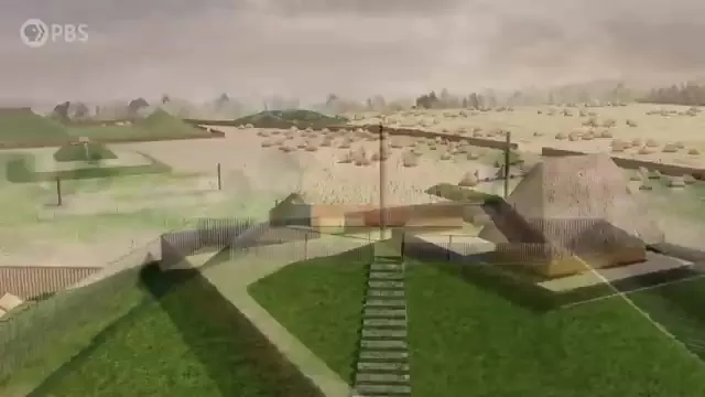 Visualization of Cahokia's layout from geophysical data