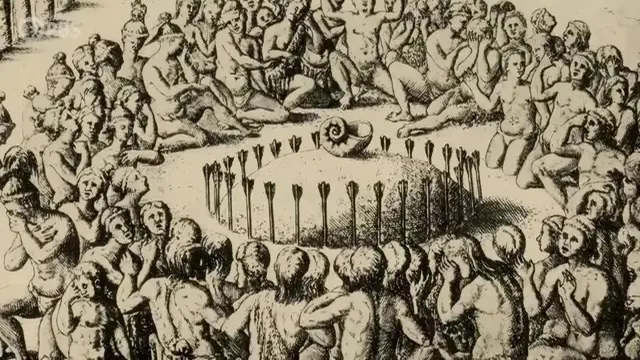 Artistic interpretation of a Mississippian gathering