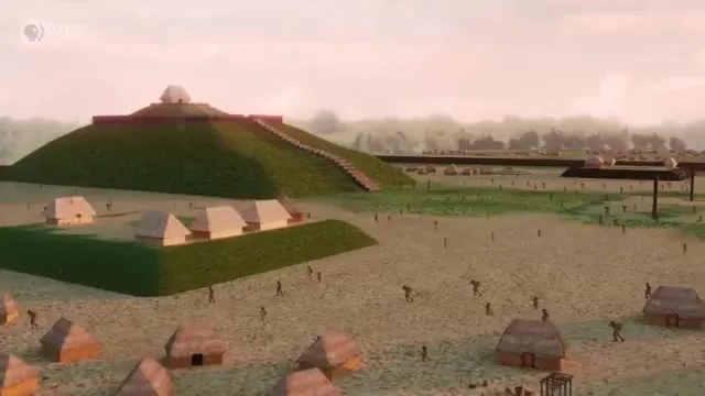 Artistic reconstruction of Cahokia's planned neighborhoods