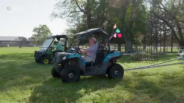 Geophysical survey equipment in use