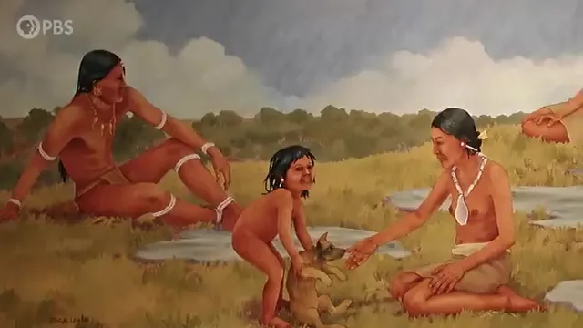 Artistic depiction of Mississippian people