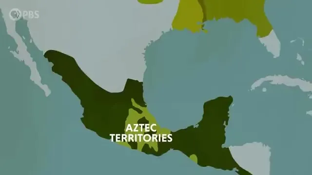 Map comparing Mississippian and Aztec territories