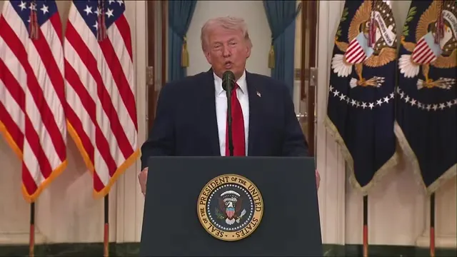 President Trump discussing trade agreements