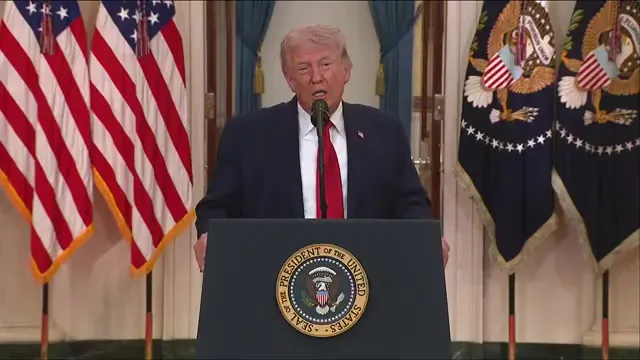 President Trump discussing economic policy changes