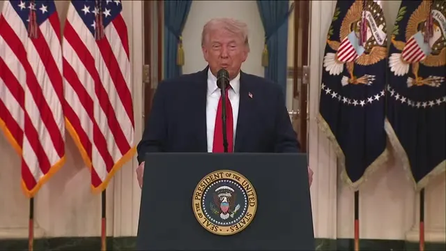 President Trump discussing future policy goals