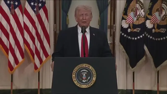 President Trump discussing achievements