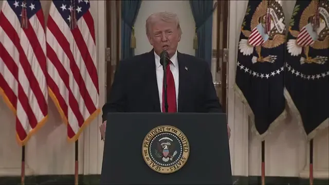 President Trump referencing military achievements
